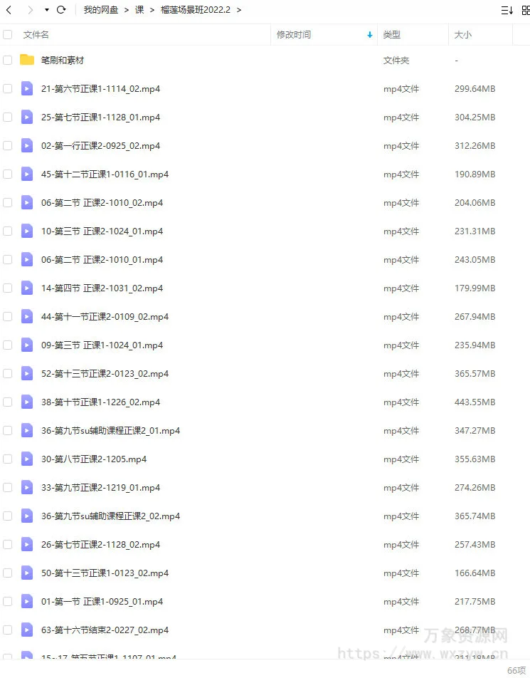绿榴莲场景班2022年2月结课【画质普通有笔刷】