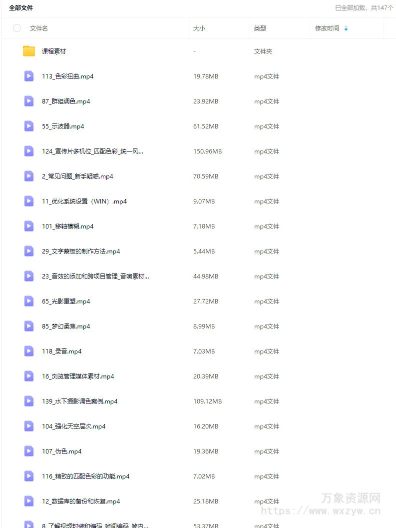 天途影像达芬奇调色剪辑全能班【画质高清有素材】