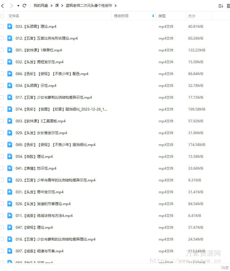 蓝枫二次元头像个性创作2023【画质高清只有视频】