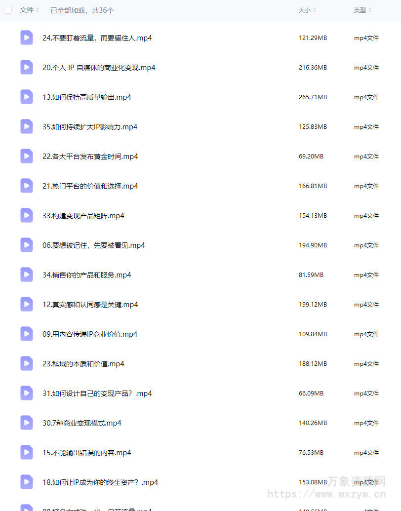 巧匠从0-1打造个人品牌36节实战篇【画质高清只有视频】
