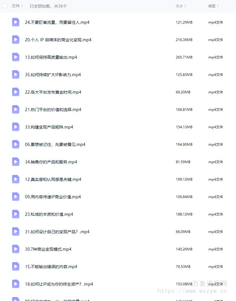 巧匠从0-1打造个人品牌36节实战篇【画质高清只有视频】