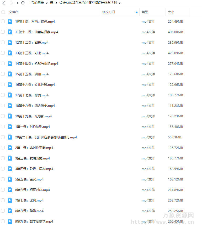 设计总监都在学的20道空间设计经典法则【画质高清只有视频】