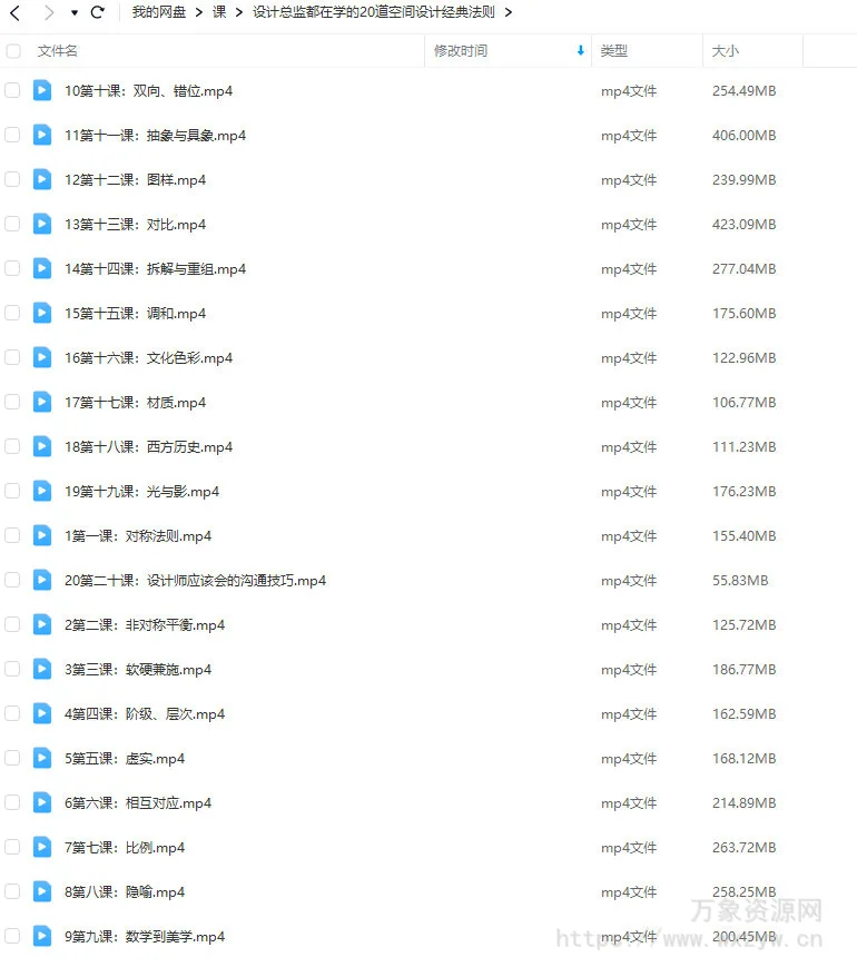 设计总监都在学的20道空间设计经典法则【画质高清只有视频】