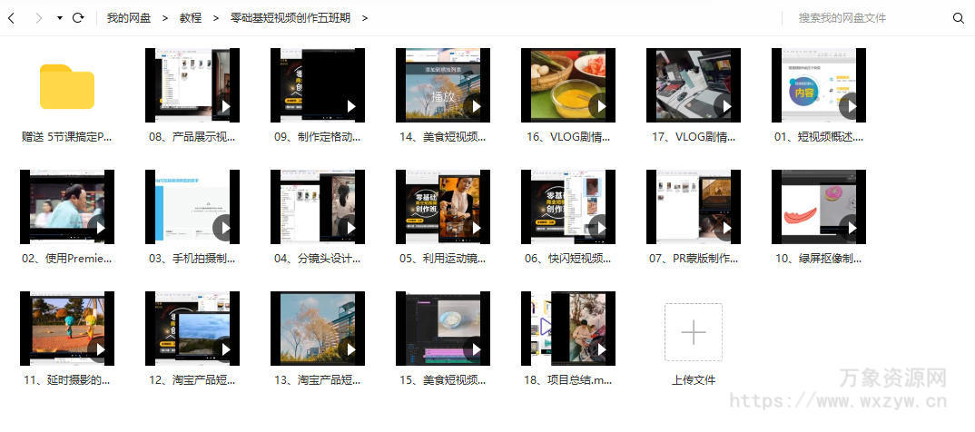 【王威】零基础商业短视频创作班第5期 2020年12月结课【画质还行只有视频】