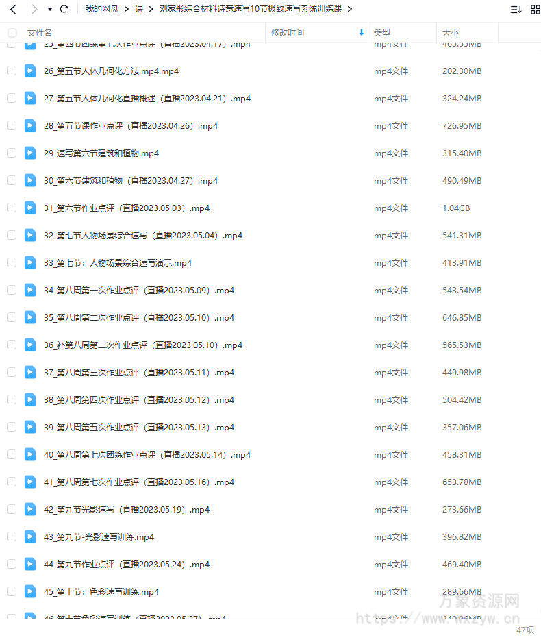 刘家彤综合材料诗意速写2023极致速写系统训练课【画质不错只有视频】
