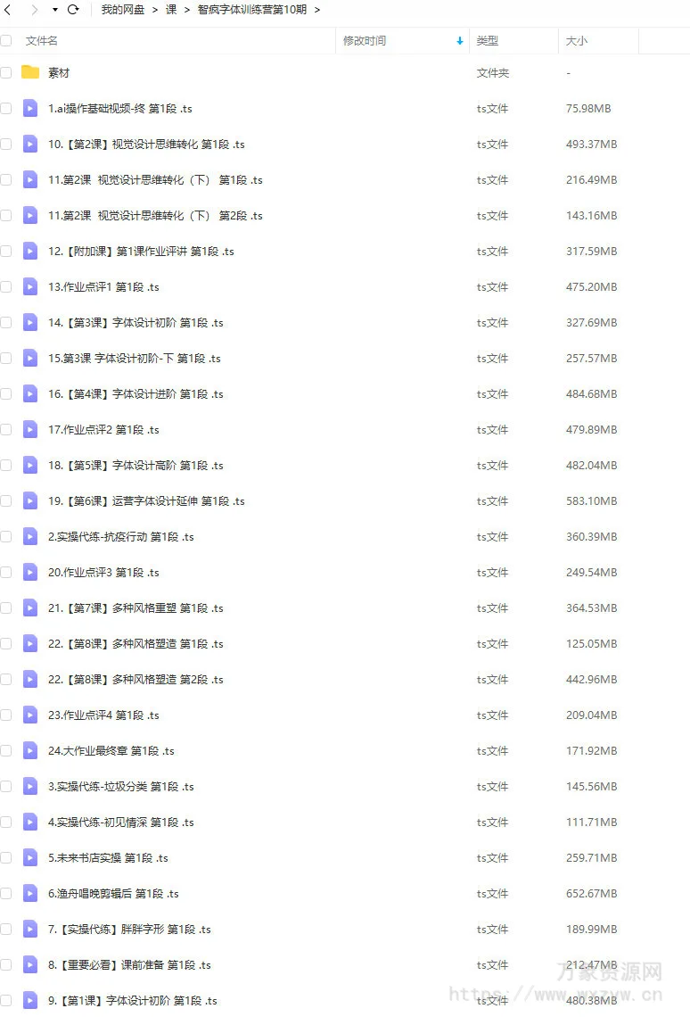 智疯2022字体训练营第10期【画质高清有素材】