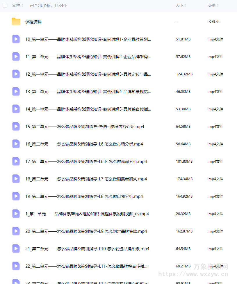 马克说品牌 品牌策划体系课程3.0升级版2023年【画质不错有课程资料】