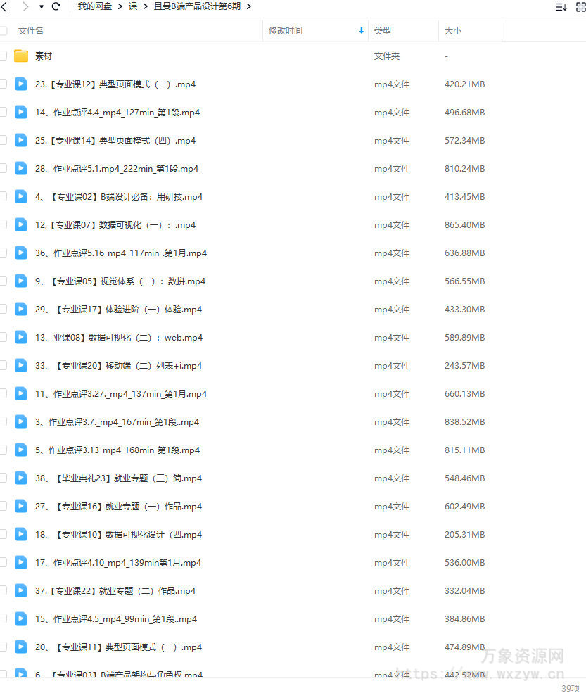 且曼第6期B端产品设计训练营2022年【画质不错有部分素材】