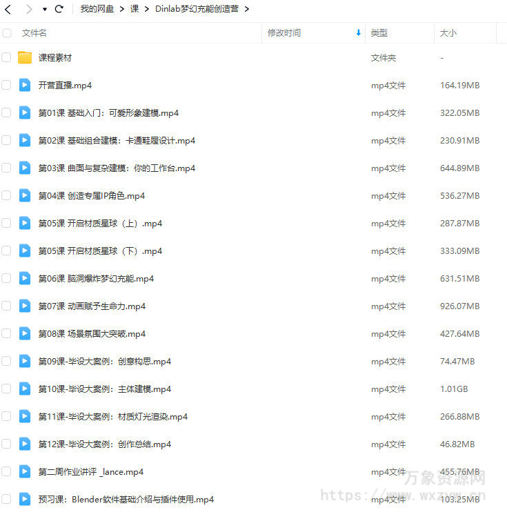 Dinlab小鱼仔Blender梦幻充能创造营第1期2023年4月课程【画质高清有大部分素材】