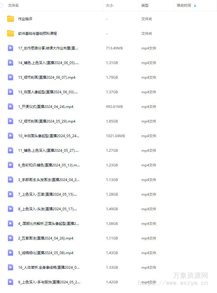 gua老师第12期iPad人像插画特训班2024【画质高清只有视频】