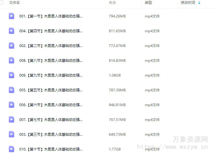 木昆昆人体基础动态强化第3期2024【画质高清只有视频】