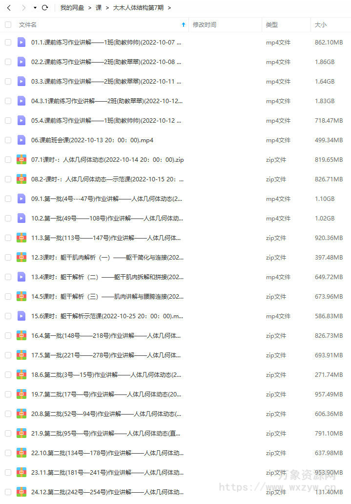 大木画画人体结构第7期2022年12月已结课【画质高清只有视频】