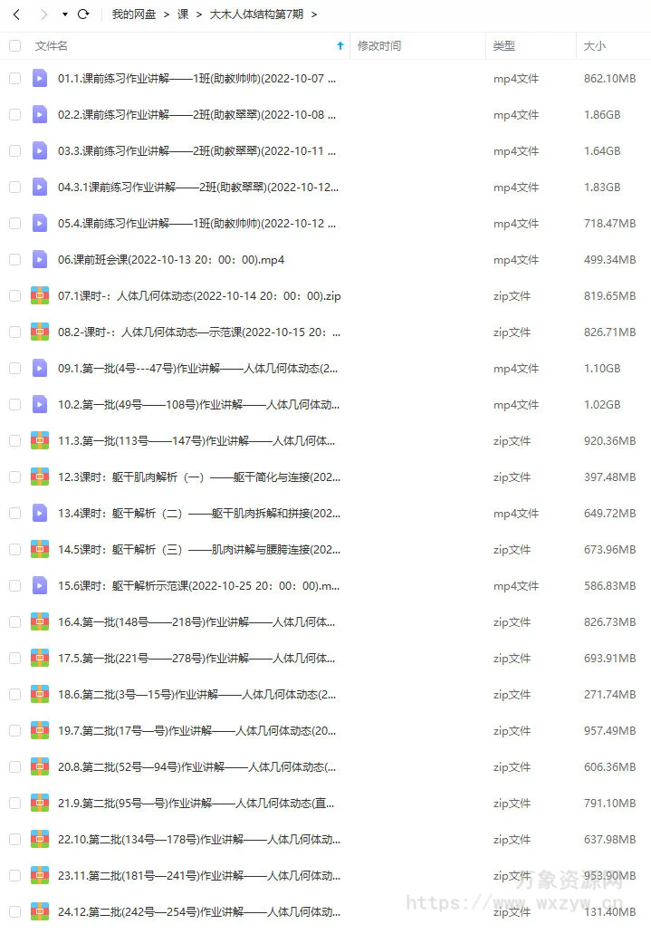 大木画画人体结构第7期2022年12月已结课【画质高清只有视频】