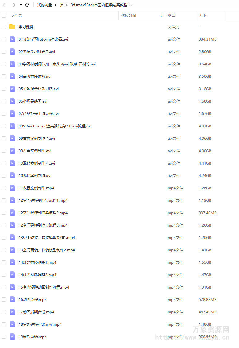 3dsmaxFStorm室内渲染写实教程【画质还行有部分素材】