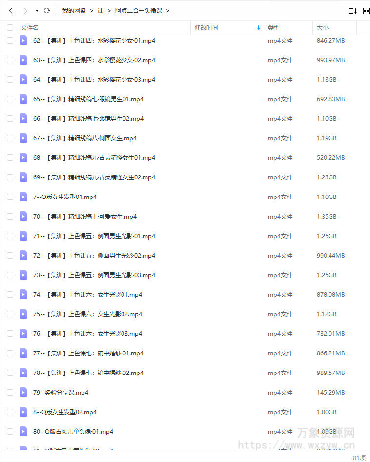 阿贞二合一ipad头像课【画质高清只有视频】