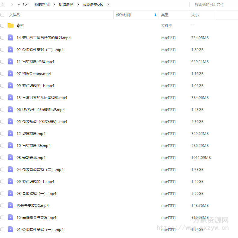 波波课堂品牌包装C4D2021年1月结课【画质高清有素材】