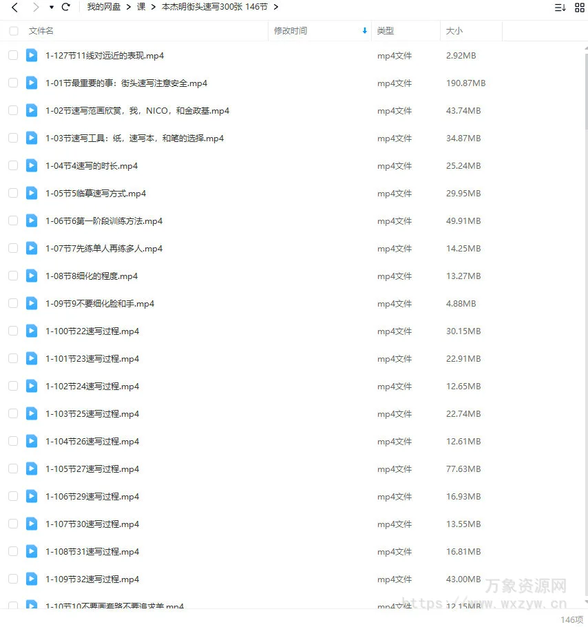 本杰明街头速写300张146节【画质不错只有视频】