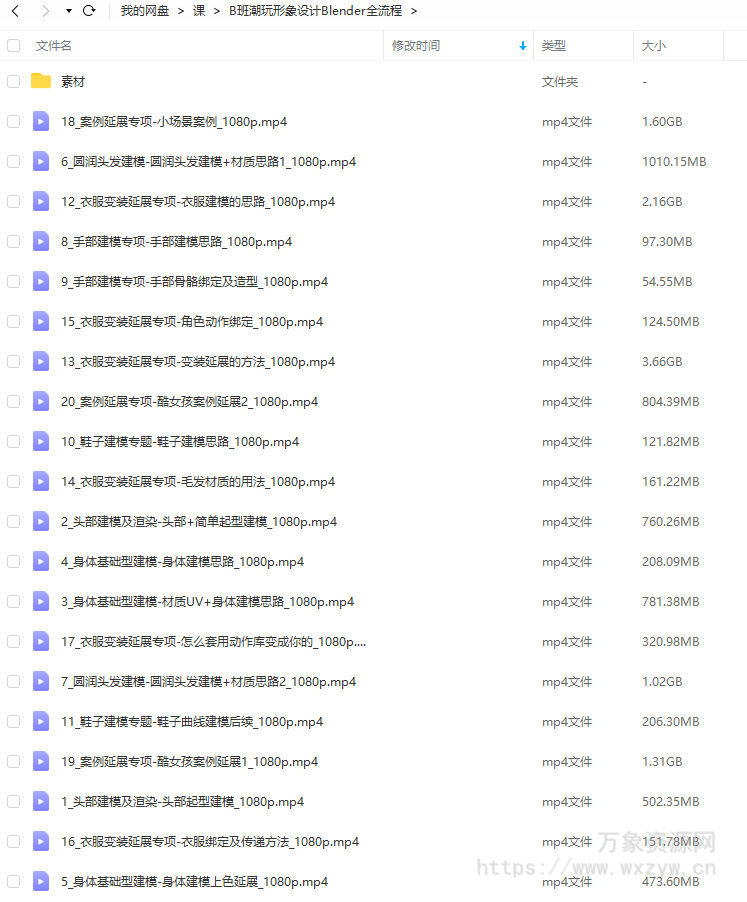 【缺】涅槃创设2023年B班潮玩形象设计Blender全流程【画质高清有部分素材】