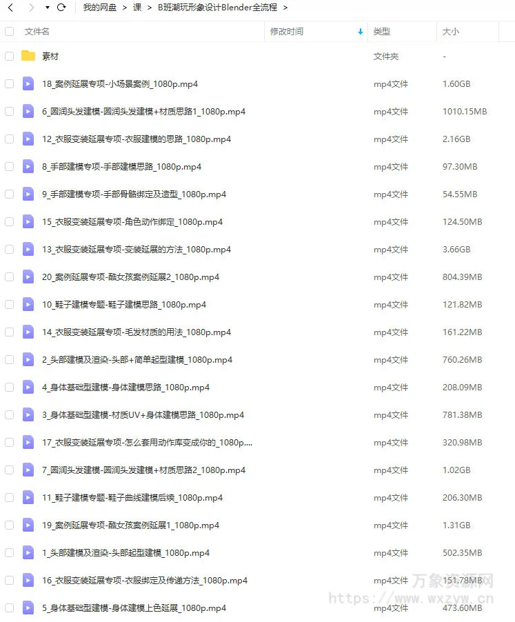 【缺】涅槃创设2023年B班潮玩形象设计Blender全流程【画质高清有部分素材】