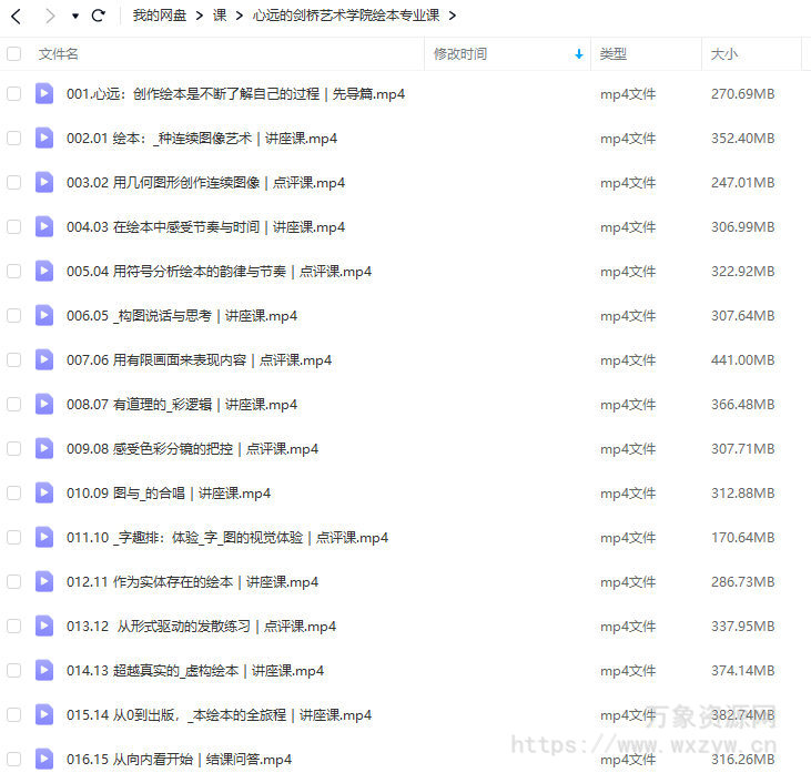 鲸字号心远的剑桥艺术学院绘本专业课2022年【画质还行只有视频】