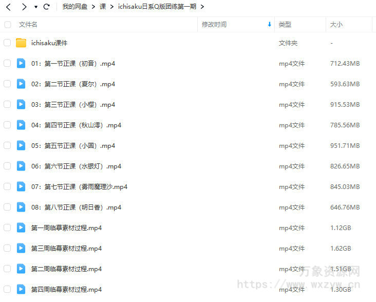 日系Q版团练2023年8月结课第1期【画质不错有课件和部分笔刷】