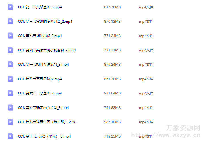 日系头像第4期2024年【画质高清只有视频】