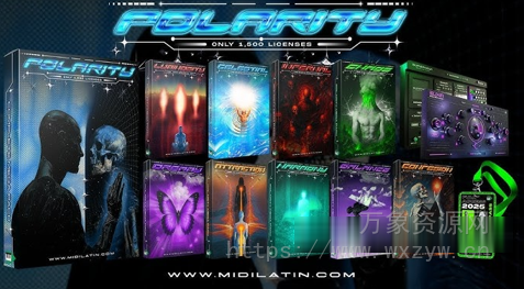 [4,500个极性POLARITY 超级包] Midilatino Polarity Mega Pack v1.0.0 [WAV, MiDi, Synth Presets] [WiN, MacOSX]（14.6GB）