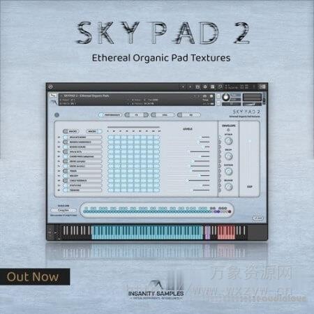 [影视空灵氛围铺底音源] Insanity Samples SKYPAD 2 Ethereal Organic Pads [KONTAKT]（2.72GB）