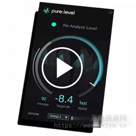 [AI 驱动的电平控制工具]  Sonible Pure Level v1.0.0-R2R [WiN]（21.43MB）